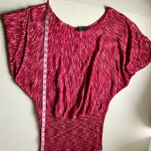 BCBG MAXAZRIA Sweater, Pink, Purple, White, Size XL, Boho, Knit, All Seasons!